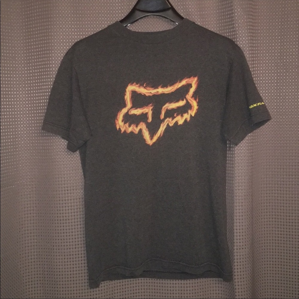 Fox flame logo shirt